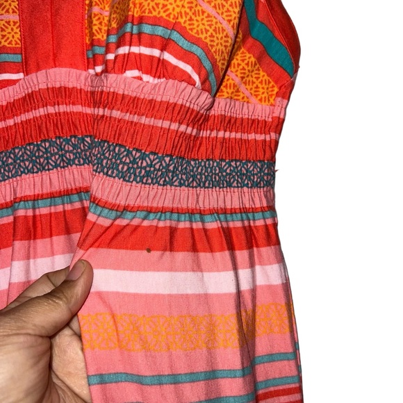 Athleta Byzantine Striped Maxi Dress in Watermelon size small - Picture 9 of 13